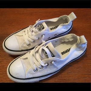 White mesh Converse All Stars!